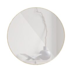 Doutzen Spiegel rond metaal goud 80cm