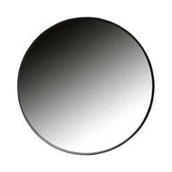 Doutzen Spiegel rond metaal zwart 80cm
