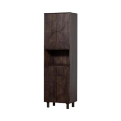 Draw Opbergkast met open vak mangohout walnoot 60cm