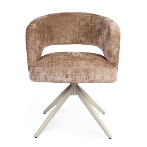 Eetkamerstoel Lana Cinnamon met zand poot