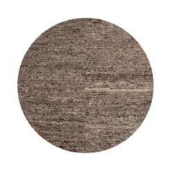 Efia Rond vloerkleed wol bruin melange 200cm