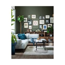 Elegance Salontafel mangohout/metaal zwart 100cm