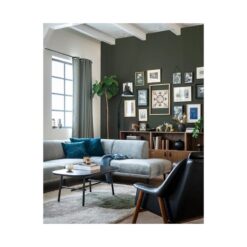 Elegance Salontafel mangohout/metaal zwart 100cm