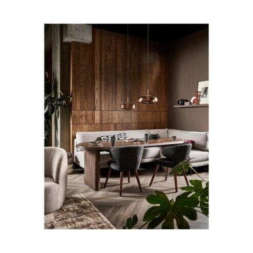 Ellips Eettafel mangohout walnoot 240cm