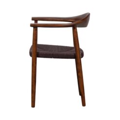 Embrace Eetkamerstoel gevlochten zitting beuken donkerbruin