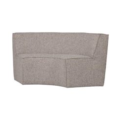 Europa Eetkamerbank 2-zits geweven stof zand melange 186cm