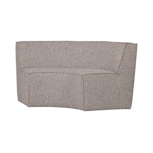 Europa Eetkamerbank 2-zits geweven stof zand melange 186cm