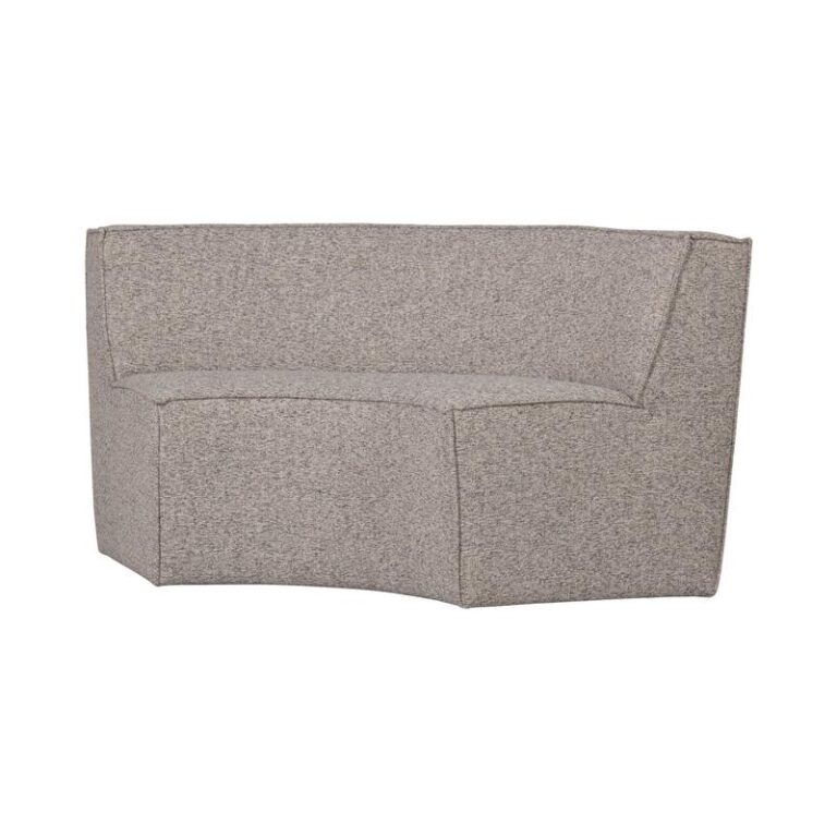 Europa Eetkamerbank 2-zits geweven stof zand melange 186cm