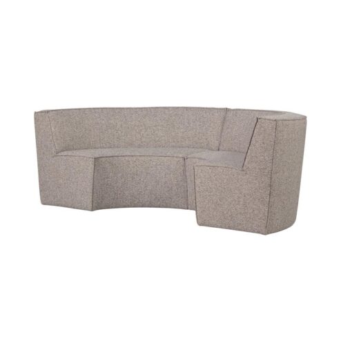 Europa Eetkamerbank 4-zits geweven stof zand melange 262cm