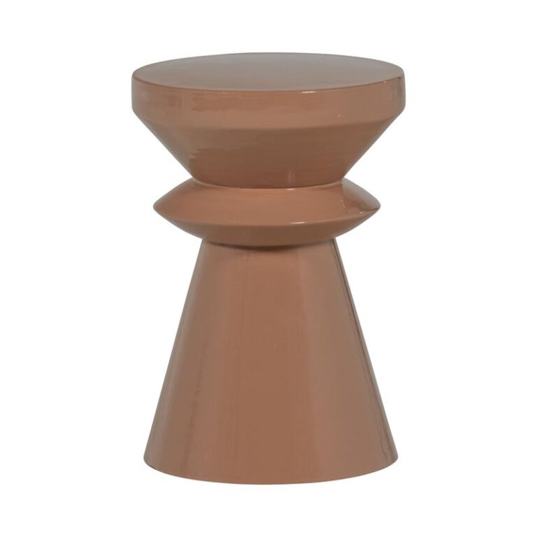 Fedde Bijzettafel metaal oudroze 30cm