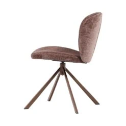 Femke Eetkamerstoel chenille bruin