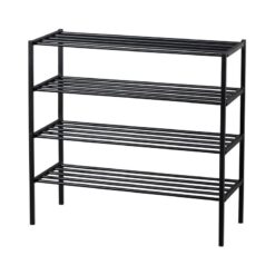 Ferro Schoenenrek stapel van 2 metaal zwart