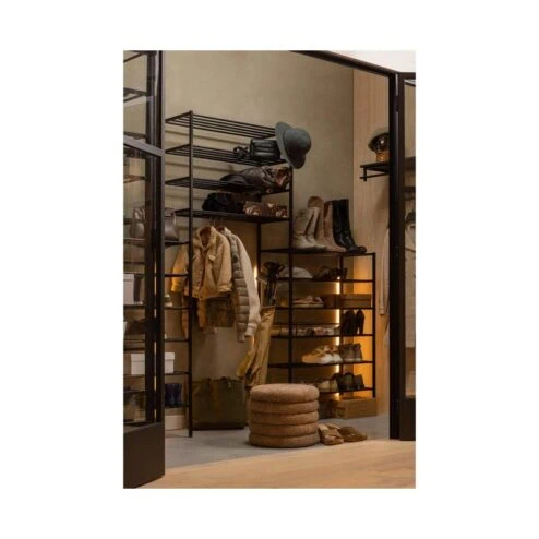 Ferro Schoenenrek stapel van 3 metaal zwart