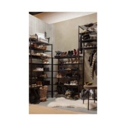 Ferro Schoenenrek stapel van 4 metaal zwart