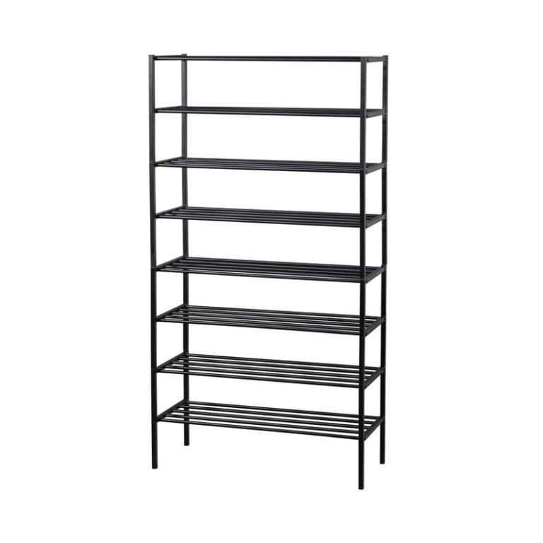 Ferro Schoenenrek stapel van 4 metaal zwart