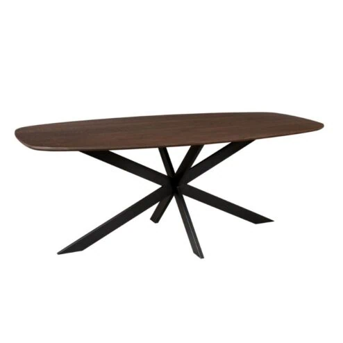 Ferry Eettafel Deens Ovaal Walnoot Eiken 180 cm