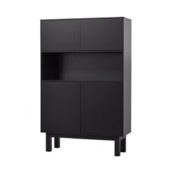 Finca Buffet-/drankkast grenen zwart 110cm