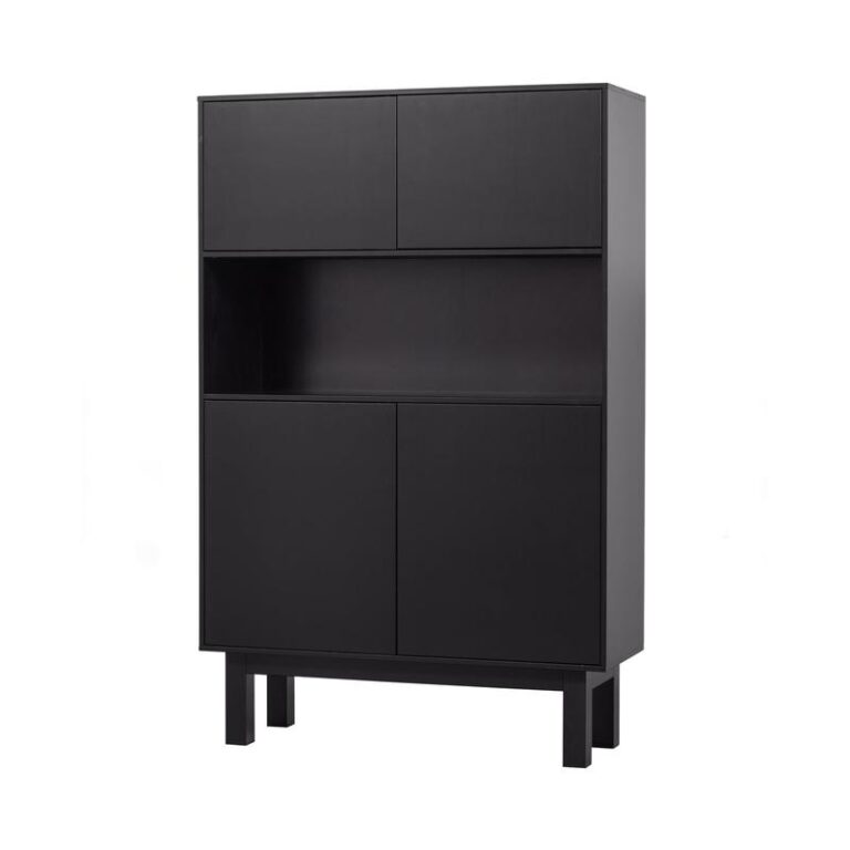 Finca Buffet-/drankkast grenen zwart 110cm