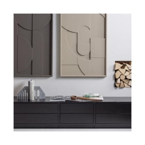 Finca Tv meubel grenen zwart 50cm