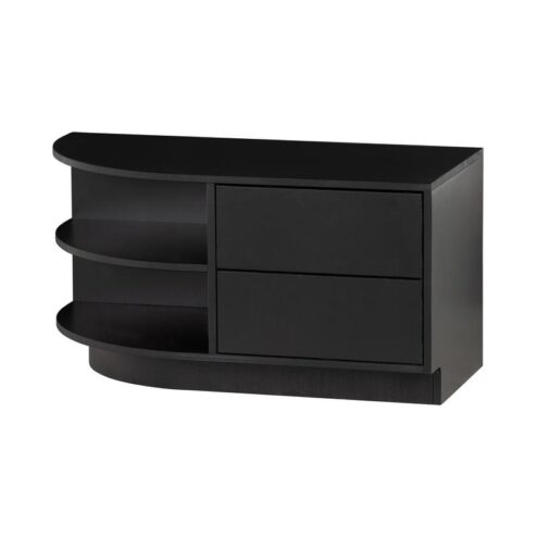 Finca Tv meubel rond links grenen zwart 78cm