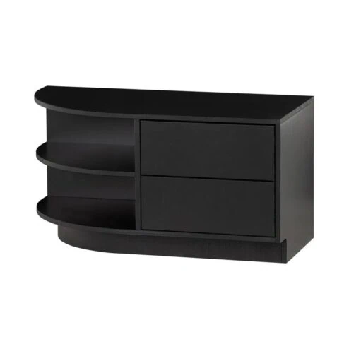 Finca Tv meubel rond links grenen zwart 78cm