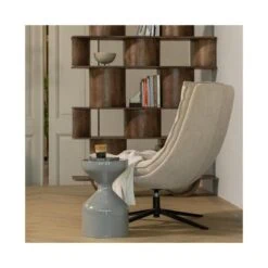 Floyd Bijzettafel metaal lichtgrijs 30cm