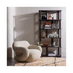 Folke Fauteuil chenille naturel melange