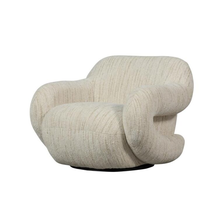 Folke Fauteuil chenille naturel melange