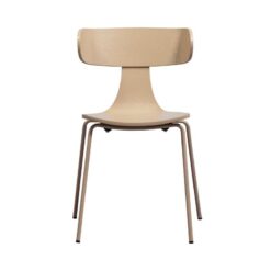Form Eetkamerstoel hout met metalen poot zand