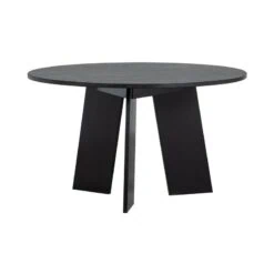Fries Eettafel rond eiken blacknight 129cm