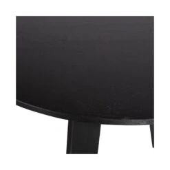 Fries Eettafel rond eiken blacknight 129cm