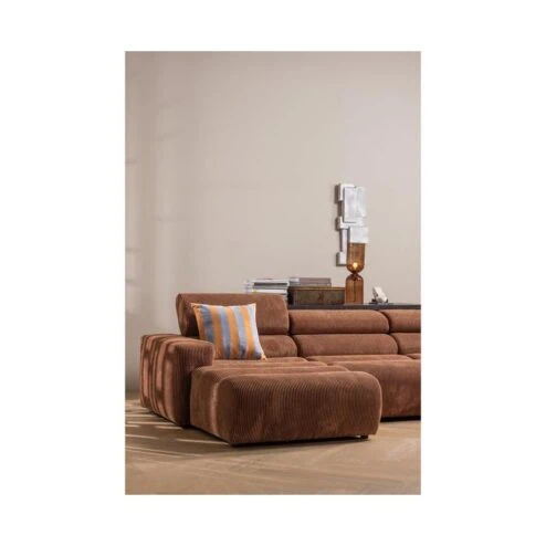 Gigi 1-lichts Tafellamp gehamerd glas bruin 51cm