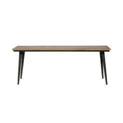 Guild Tafel naturel met zwart onderstel 220cm