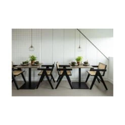 Gunn Eetkamerstoel rattan/hout zwart