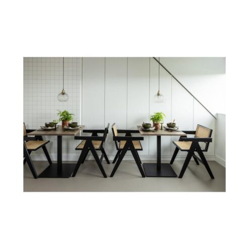 Gunn Eetkamerstoel rattan/hout zwart