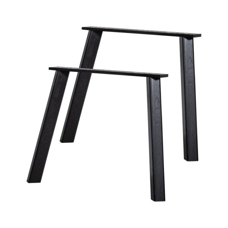 Haarlem 4-standen poot eiken blacknight set van 2