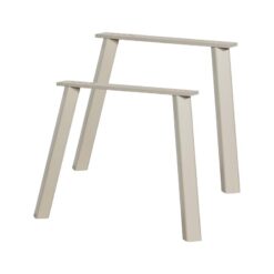 Haarlem 4-standen poot eiken dakargrau set van 2