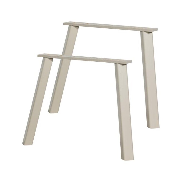 Haarlem 4-standen poot eiken dakargrau set van 2