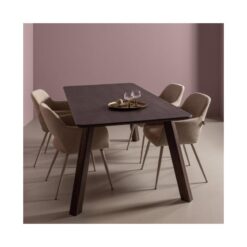 Haarlem 4-standen poot eiken mystic brown set van 2