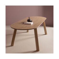 Haarlem 4-standen poot eiken pebble grey set van 2