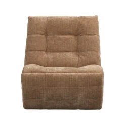 Hein Relaxfauteuil elektrisch geweven rib lichtbruin