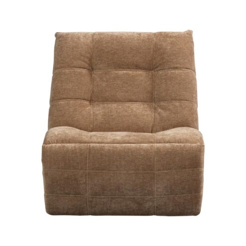 Hein Relaxfauteuil elektrisch geweven rib lichtbruin