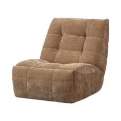 Hein Relaxfauteuil elektrisch geweven rib lichtbruin