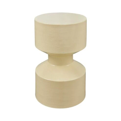 Hidde Bijzettafel metaal geel 30cm