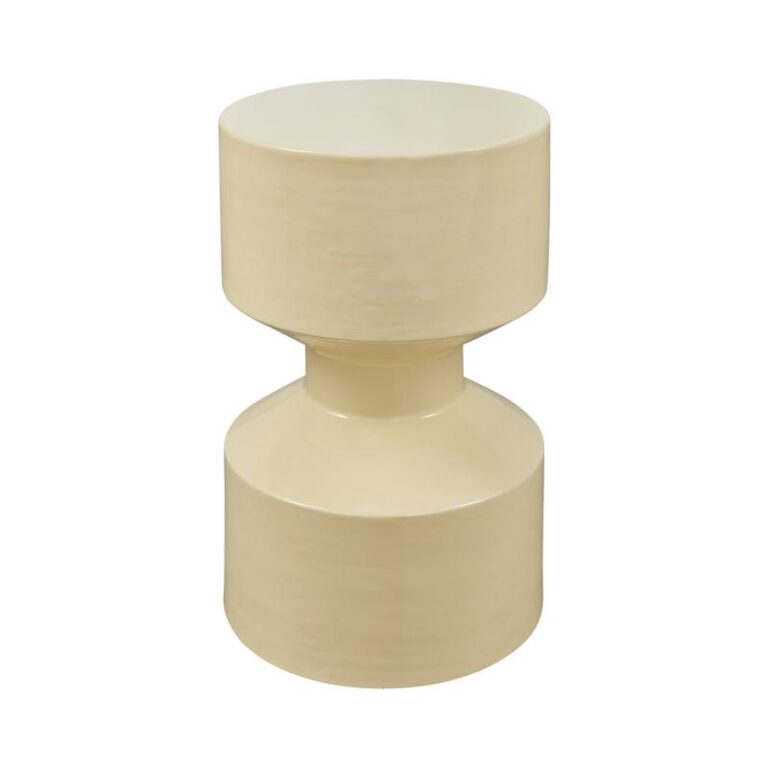 Hidde Bijzettafel metaal geel 30cm