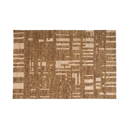 Ian Handgeweven vloerkleed wol/katoen bruin 170x240cm