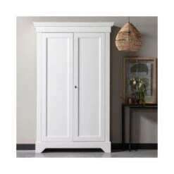 Isabel Brocante kast grenen wit 118cm