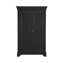 Isabel Brocante kast grenen zwart 118cm