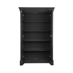 Isabel Brocante kast grenen zwart 118cm