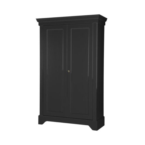 Isabel Brocante kast grenen zwart 118cm